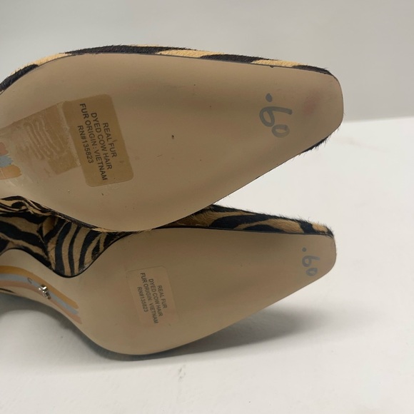 Sam Edelman Samantha womens ankle boots zebra print leather upper - Picture 7 of 8